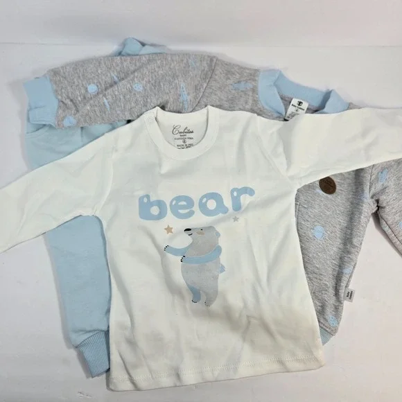 Baby Bear Outfit Set – 4-Piece – 100% Pima Cotton – Size 4 (New) - Picture 1 of 14